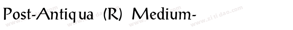 Post-Antiqua (R) Medium字体转换